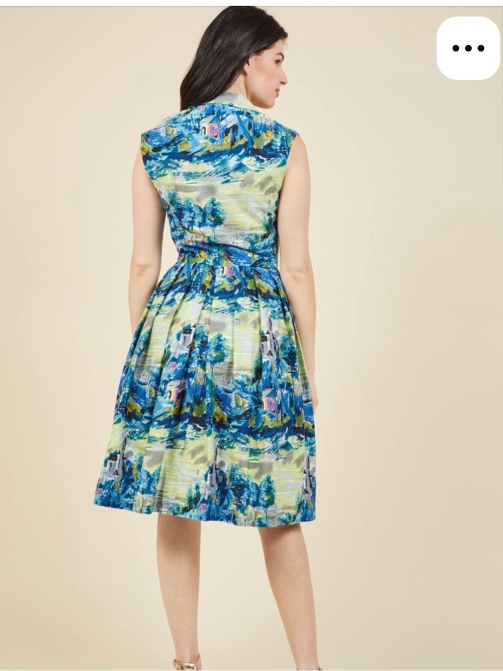 NWOT Emily and Fin “Bake Shop Browsing” Lined Midi Dress w/ Pockets - Picture 3 of 5